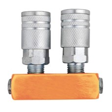 2vias horizontales acoplador rapido para macho 1/4"